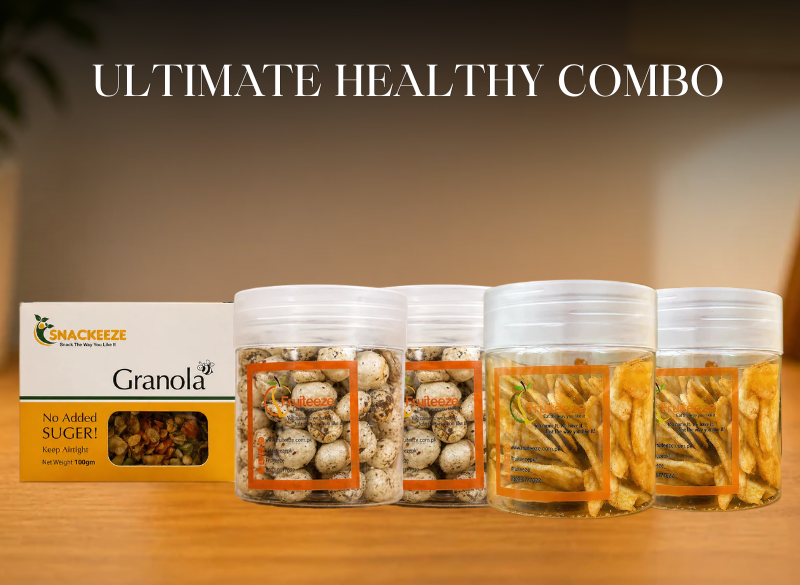 Granola Box + 2 Fox Nuts + 2 Banana Chips